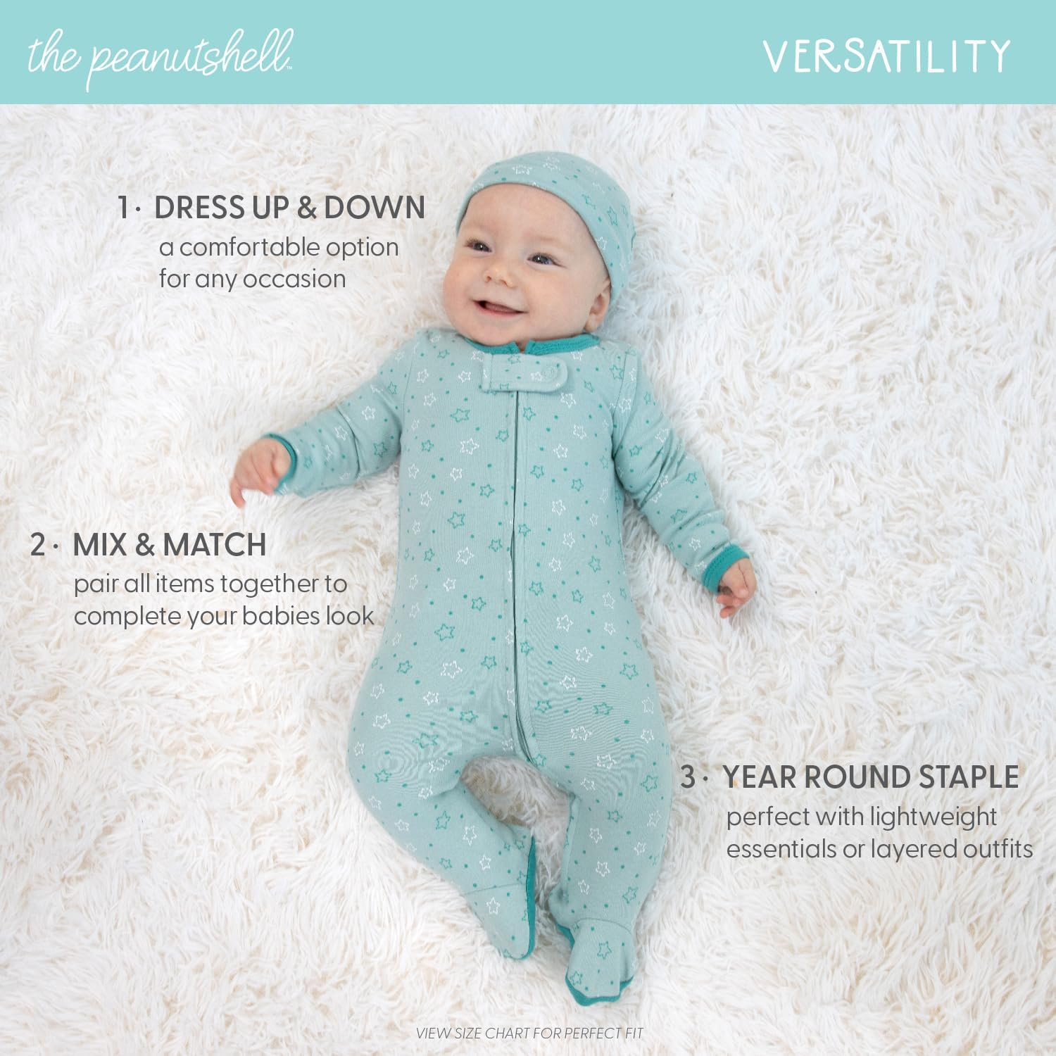 The Peanutshell Baby Layette Gift Set for Baby Boys or Girls - Tots Treasure Trove