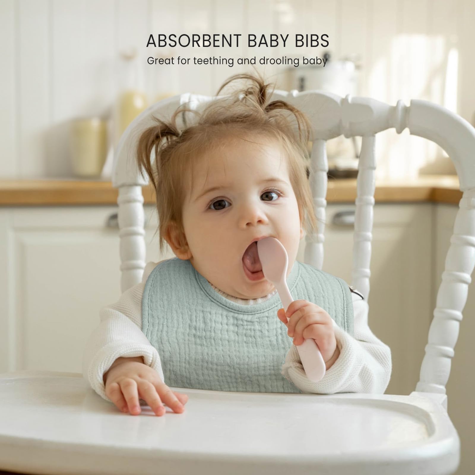 Lulumoon Muslin Baby Bibs 100% Cotton - Tots Treasure Trove