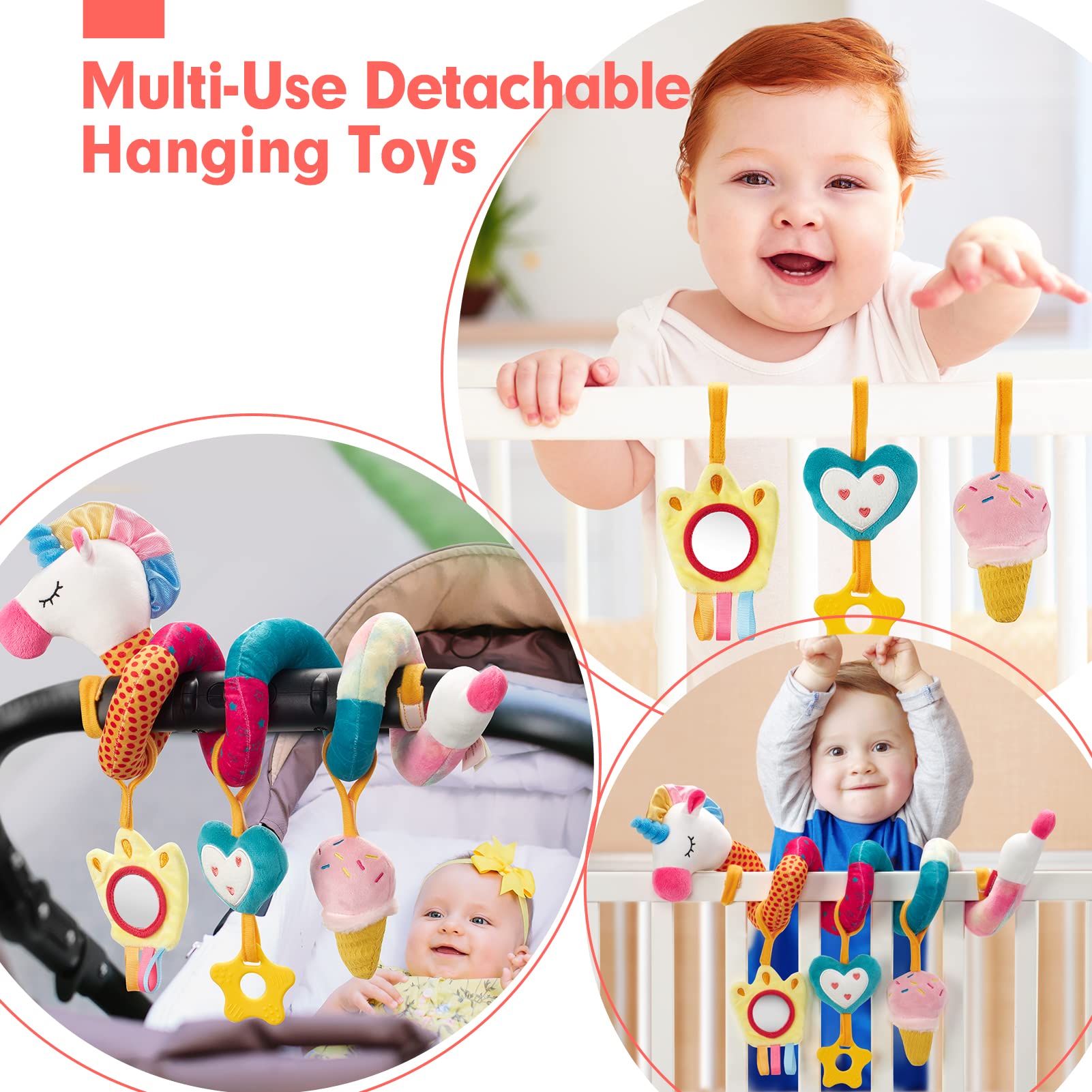 hahaland Car Seat Toys for Baby - Tots Treasure Trove