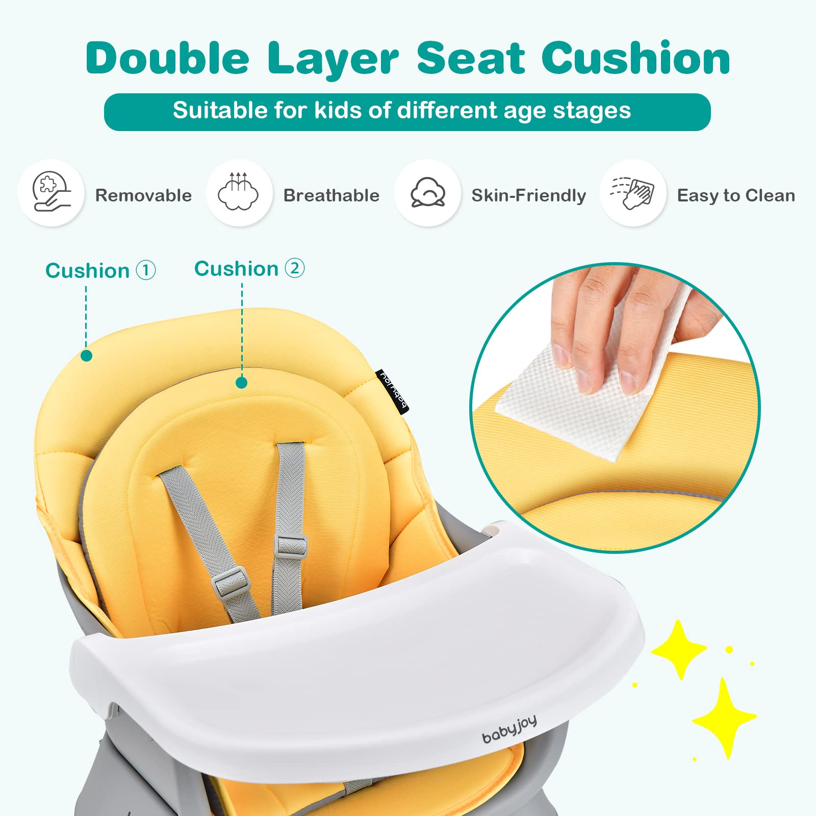 BABY JOY High Chair - Tots Treasure Trove