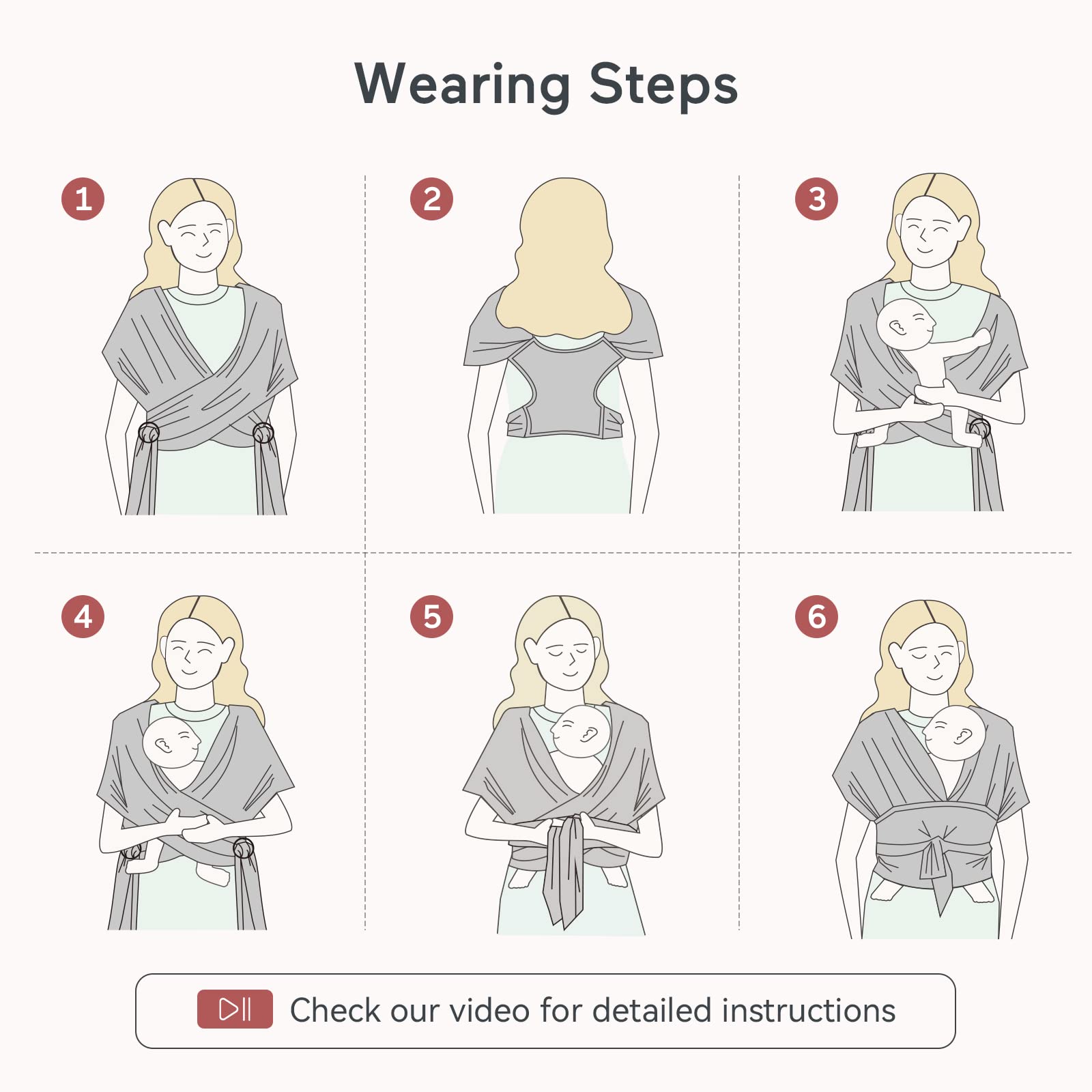 Momcozy Baby Wrap Carrier - Tots Treasure Trove