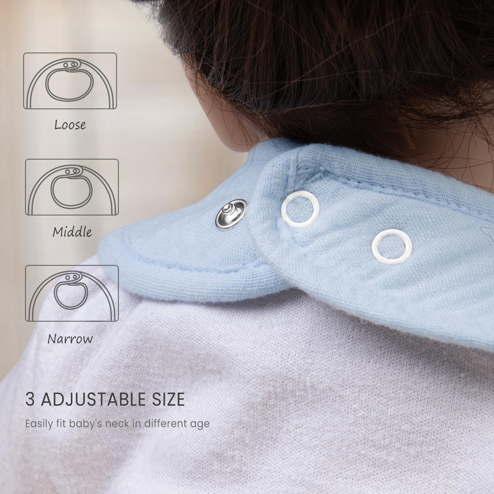 Lulumoon Muslin Baby Bibs 100% Cotton - Tots Treasure Trove