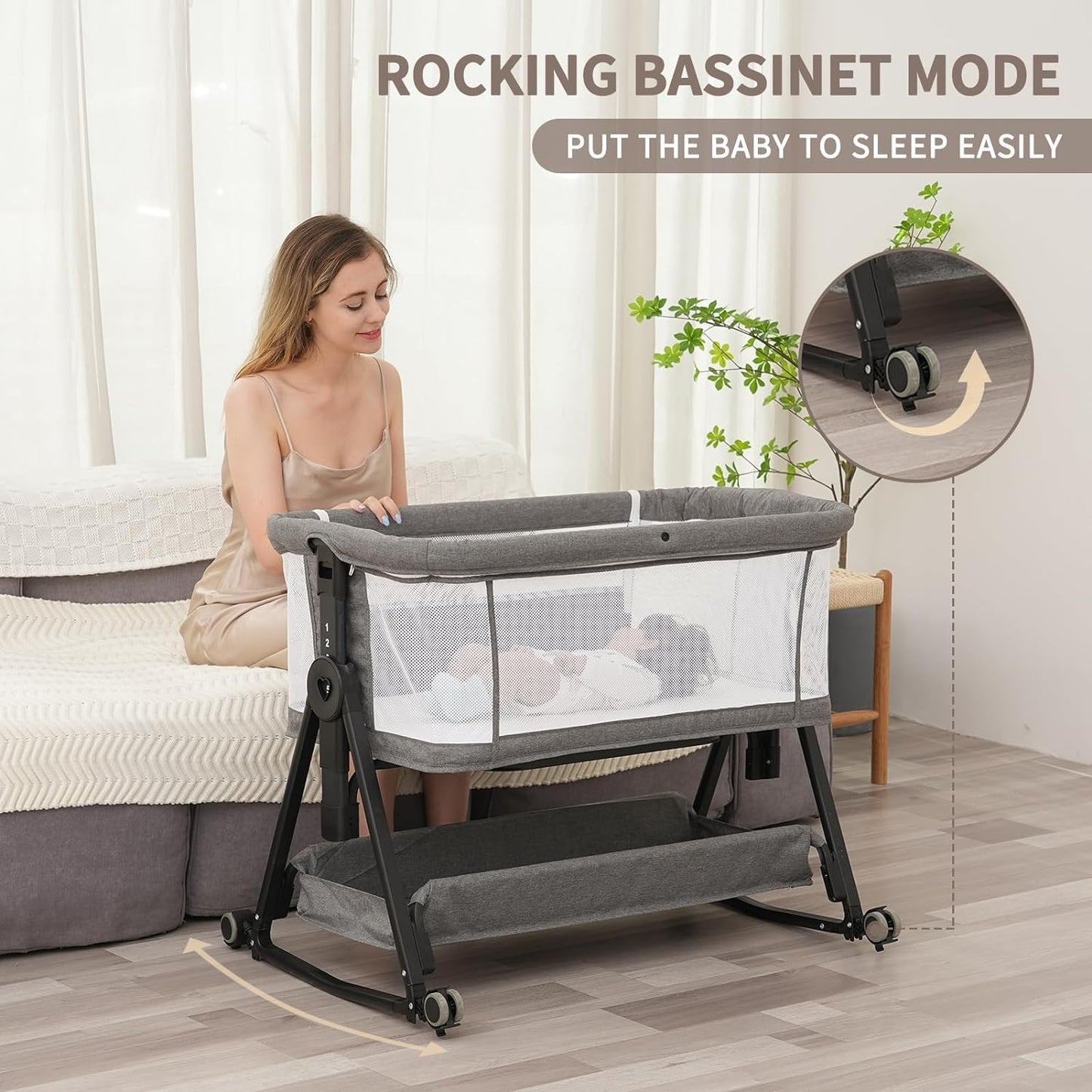Baby Bassinet Bedside Sleeper - Tots Treasure Trove