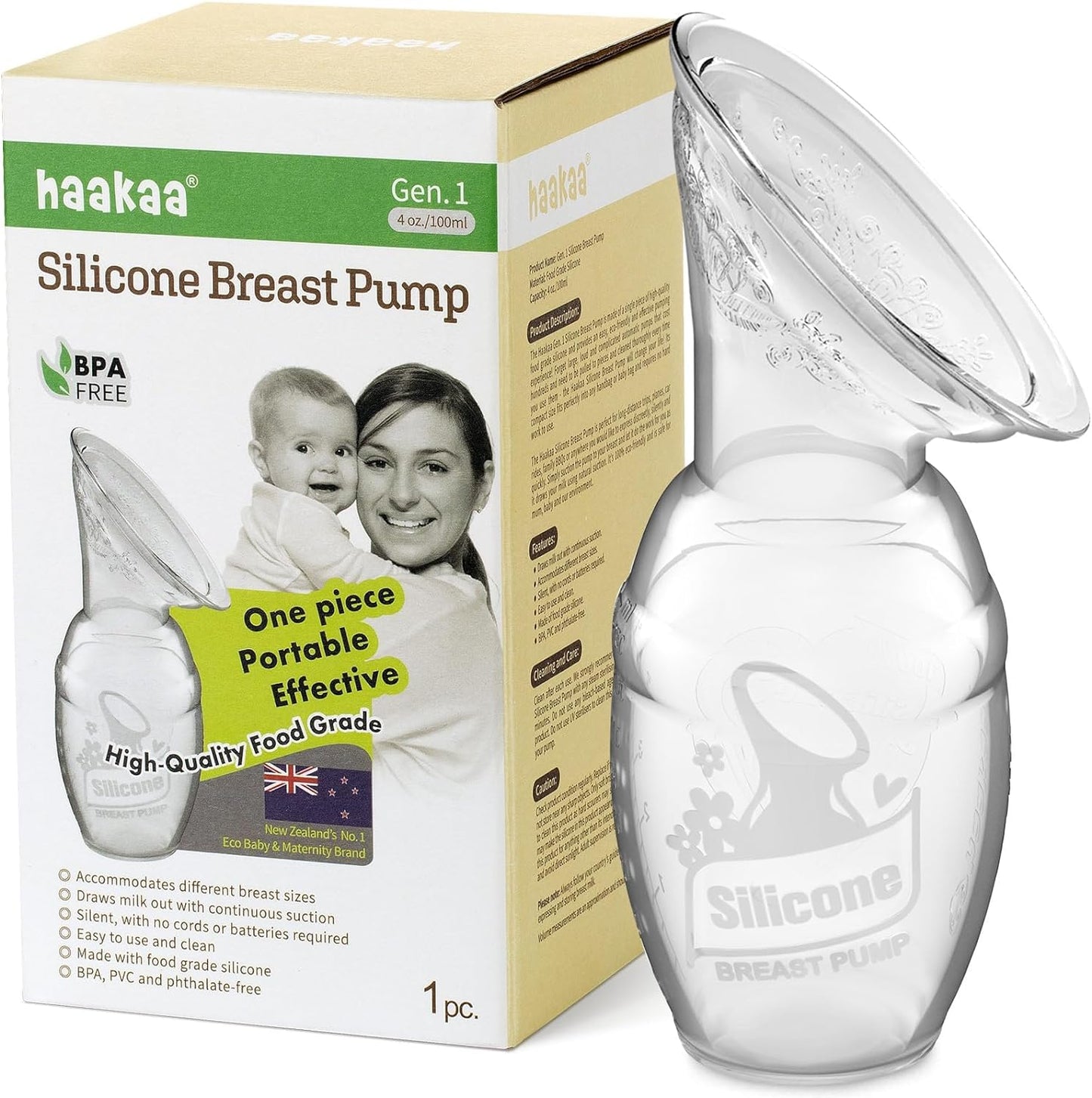 haakaa Manual Breast Pump - Tots Treasure Trove