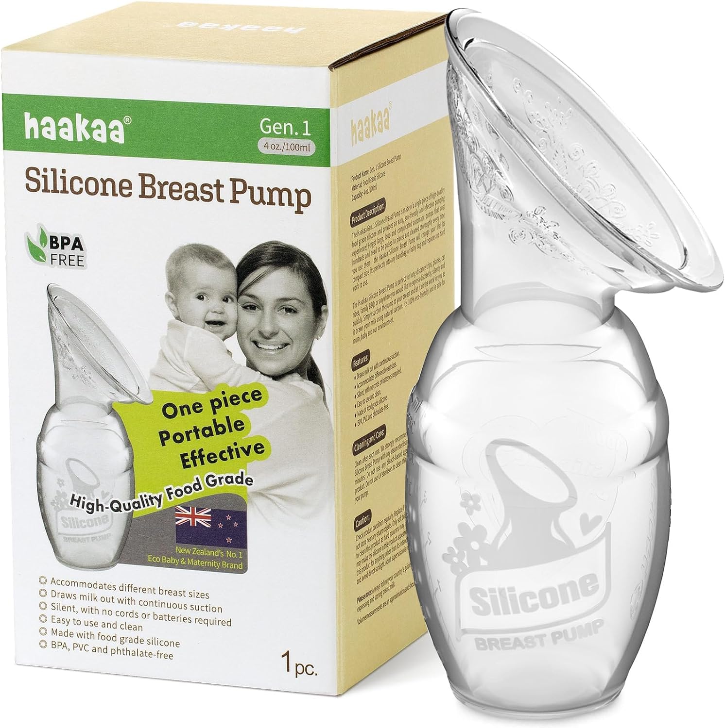 haakaa Manual Breast Pump - Tots Treasure Trove