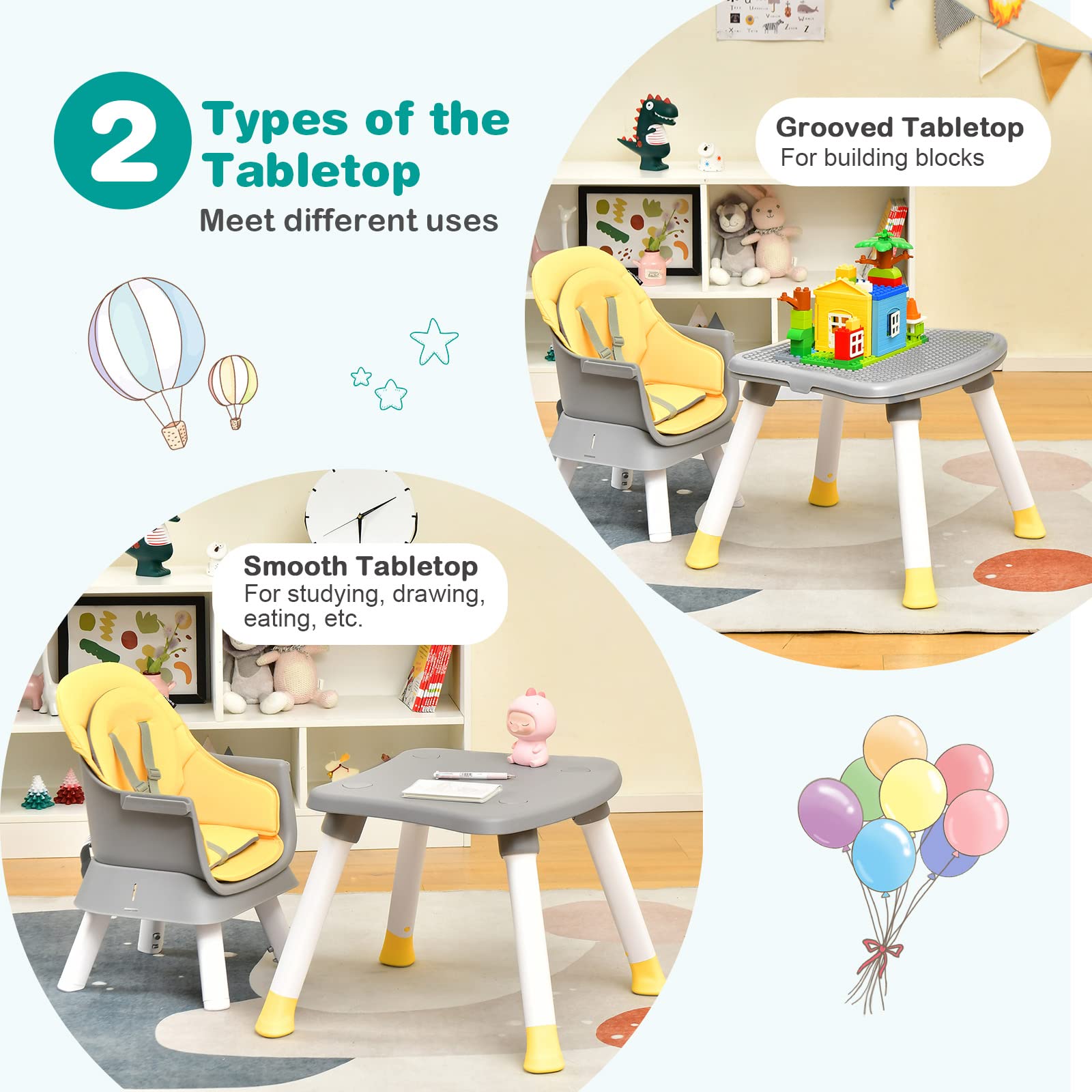 BABY JOY High Chair - Tots Treasure Trove