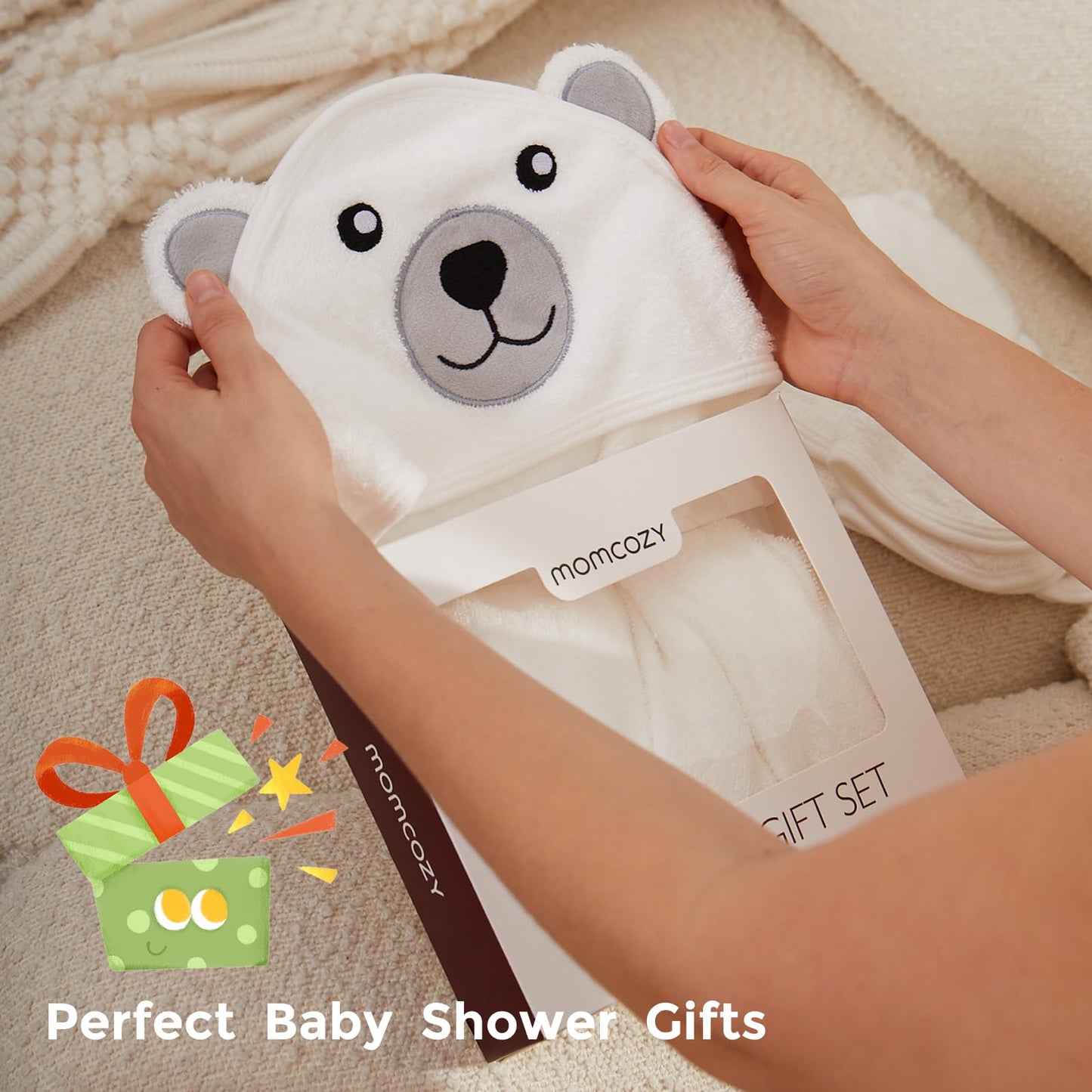 Momcozy Bamboo Baby Towel - Tots Treasure Trove