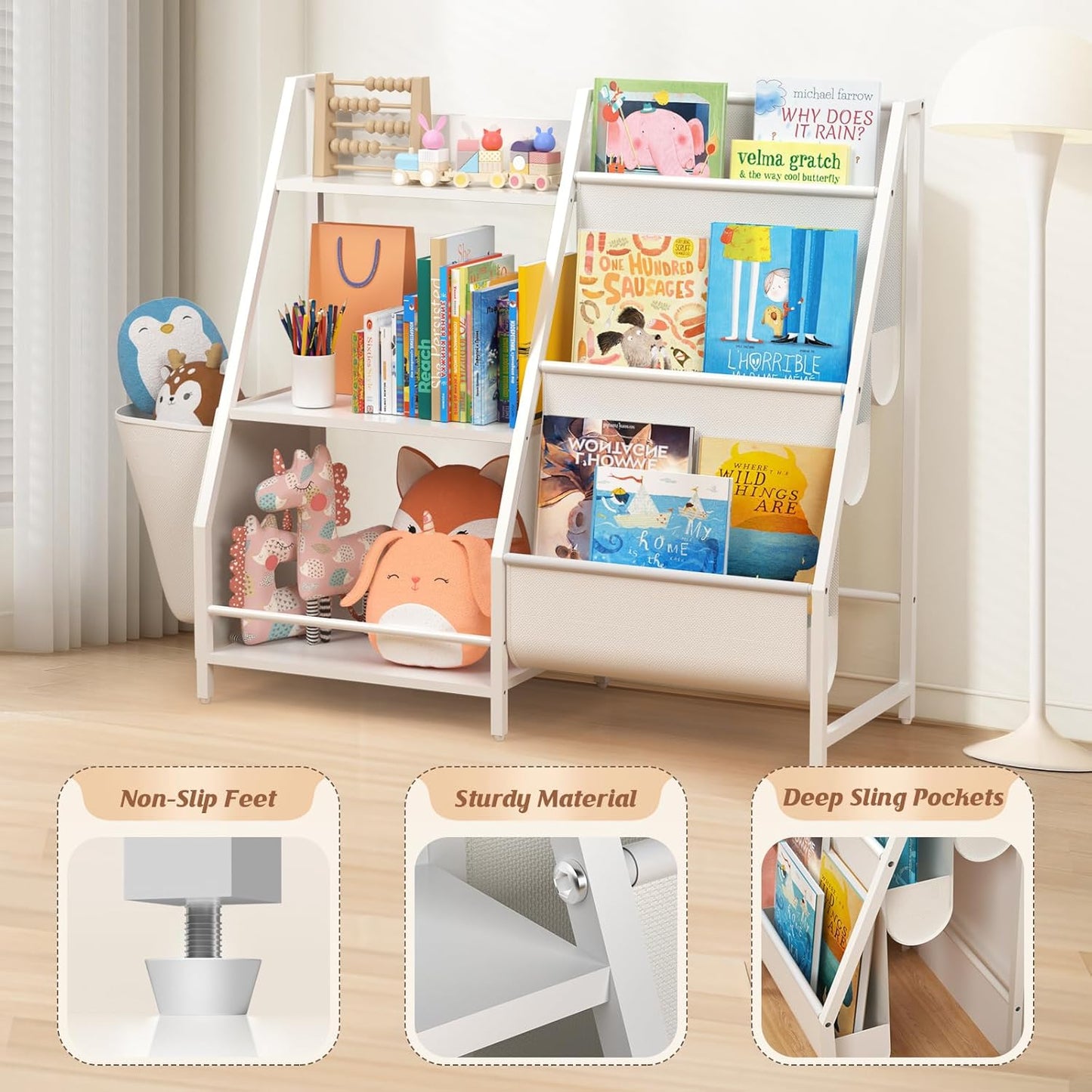 2-in-1 Kids Bookshelf