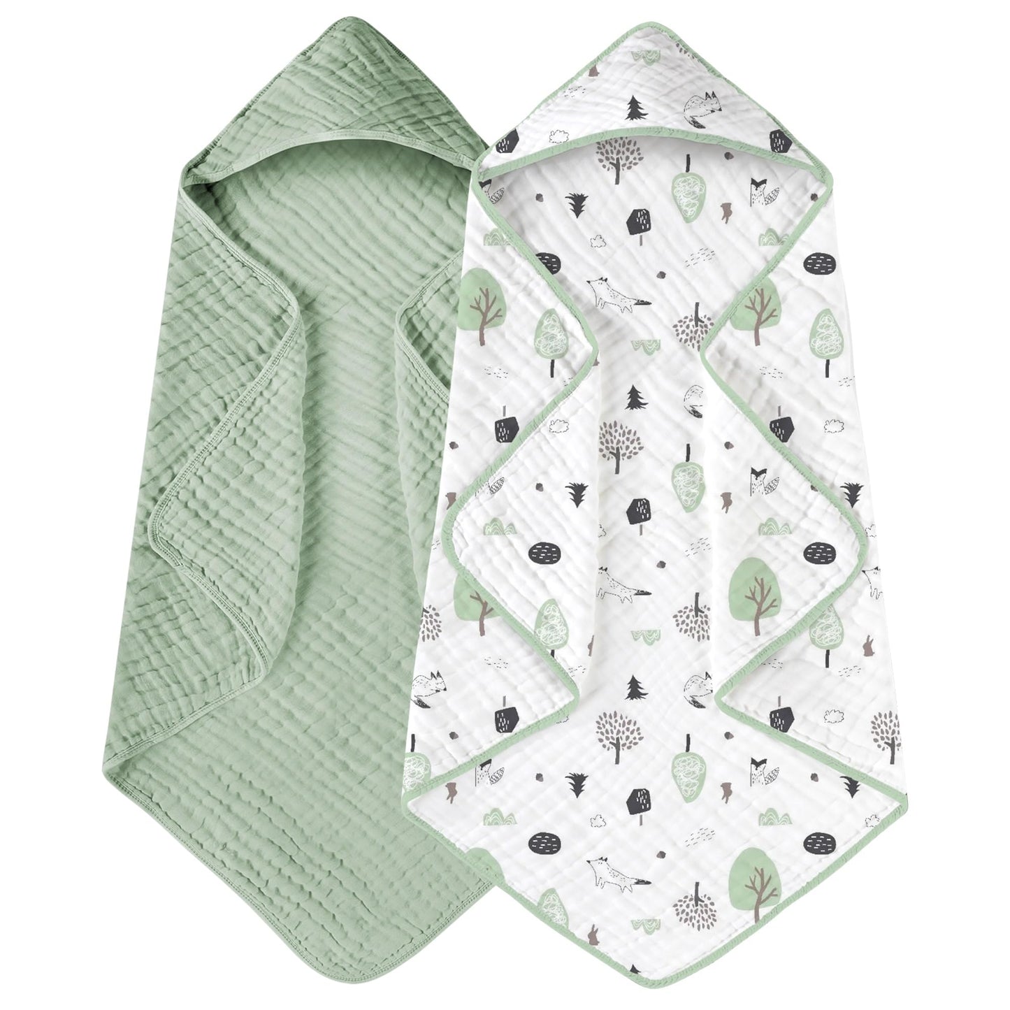 Yoofoss Hooded Baby Towels - Tots Treasure Trove