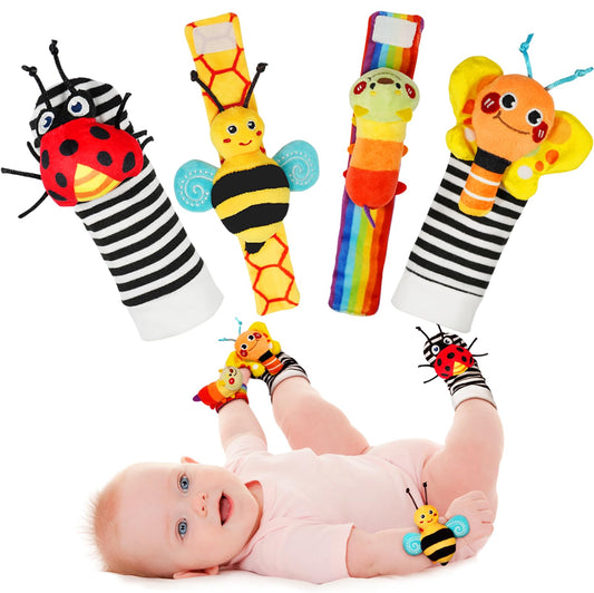 Infinno Baby Wrist Rattle & Socks - Tots Treasure Trove