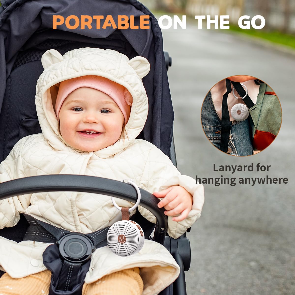 Mini Portable White Noise Machine - Tots Treasure Trove