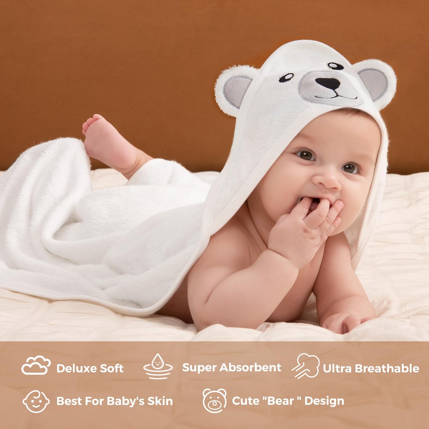 Momcozy Bamboo Baby Towel - Tots Treasure Trove