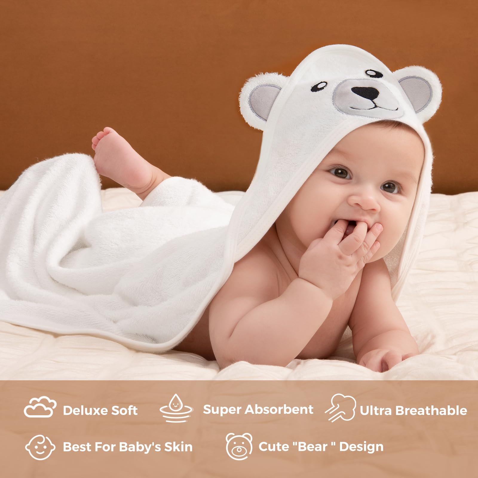 Momcozy Bamboo Baby Towel - Tots Treasure Trove