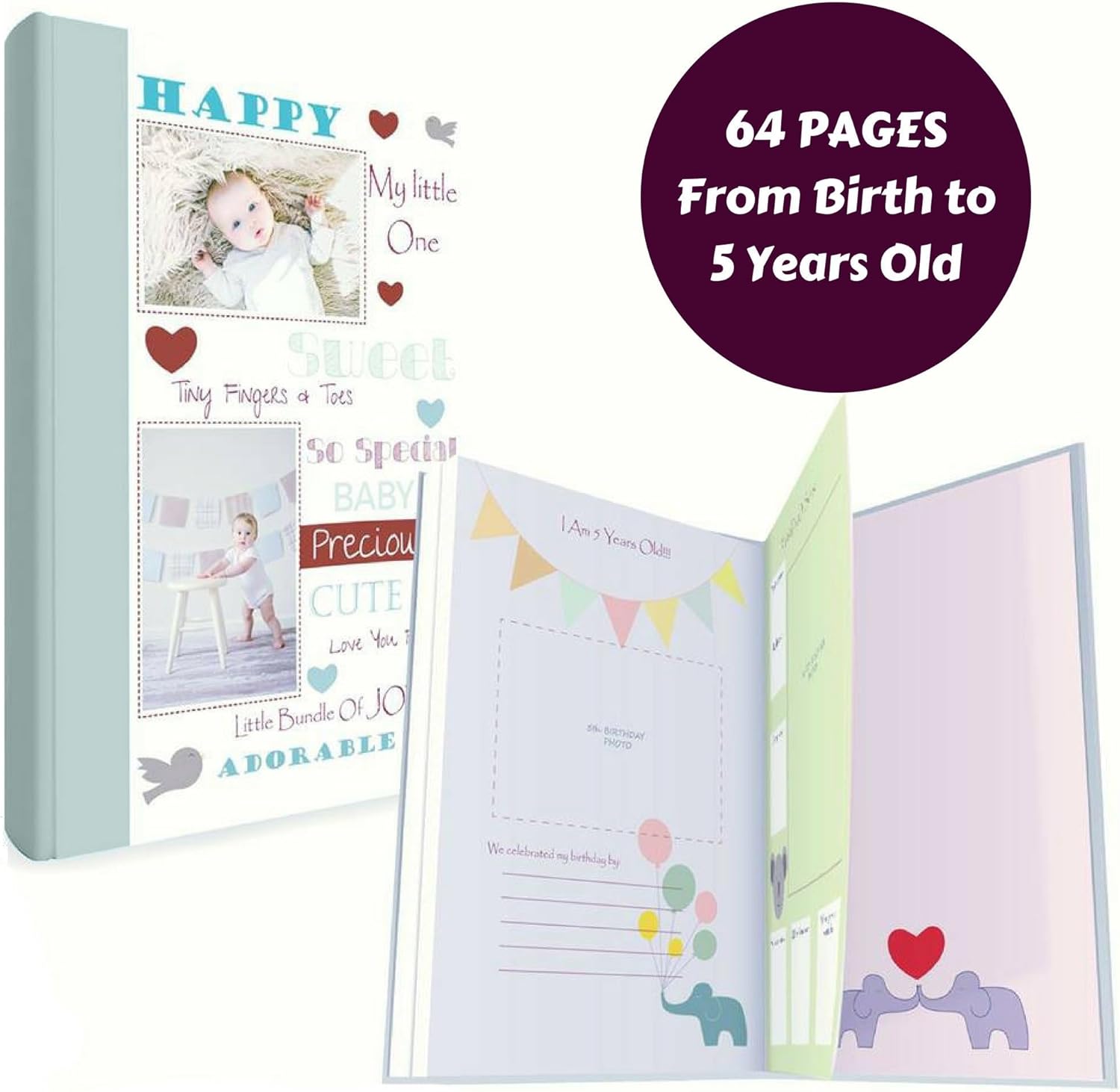 Baby Memory Book w/Keepsake Box - Tots Treasure Trove