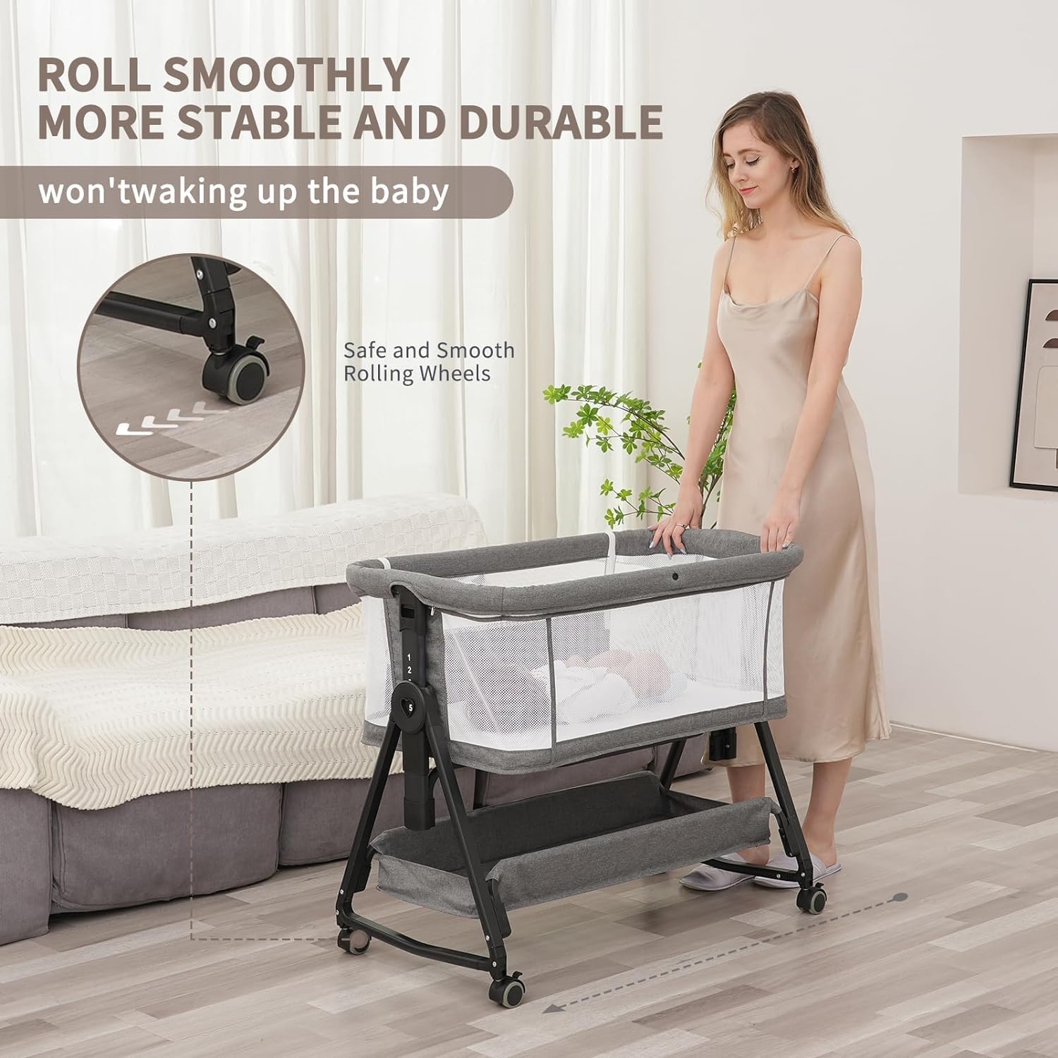 Baby Bassinet Bedside Sleeper - Tots Treasure Trove