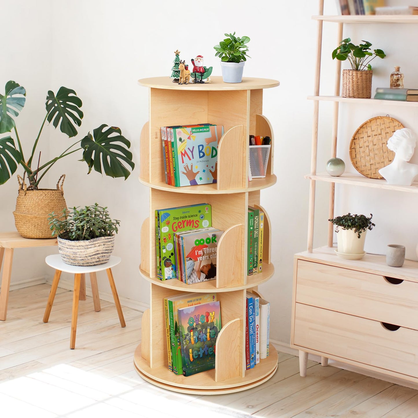 Solid Wooden Bookshelf