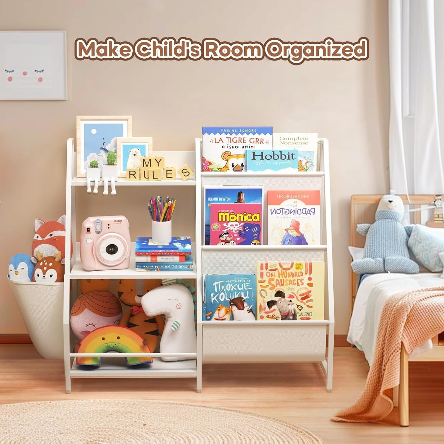 2-in-1 Kids Bookshelf