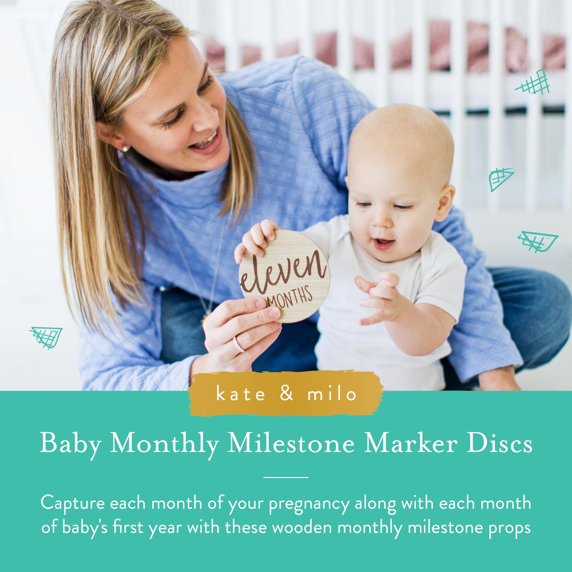 Kate & Milo Baby Milestone Markers - Tots Treasure Trove