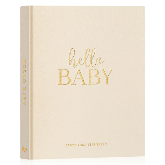 Lanpn Hello Baby First 5 Year Memory Book for Boy Girl - Tots Treasure Trove