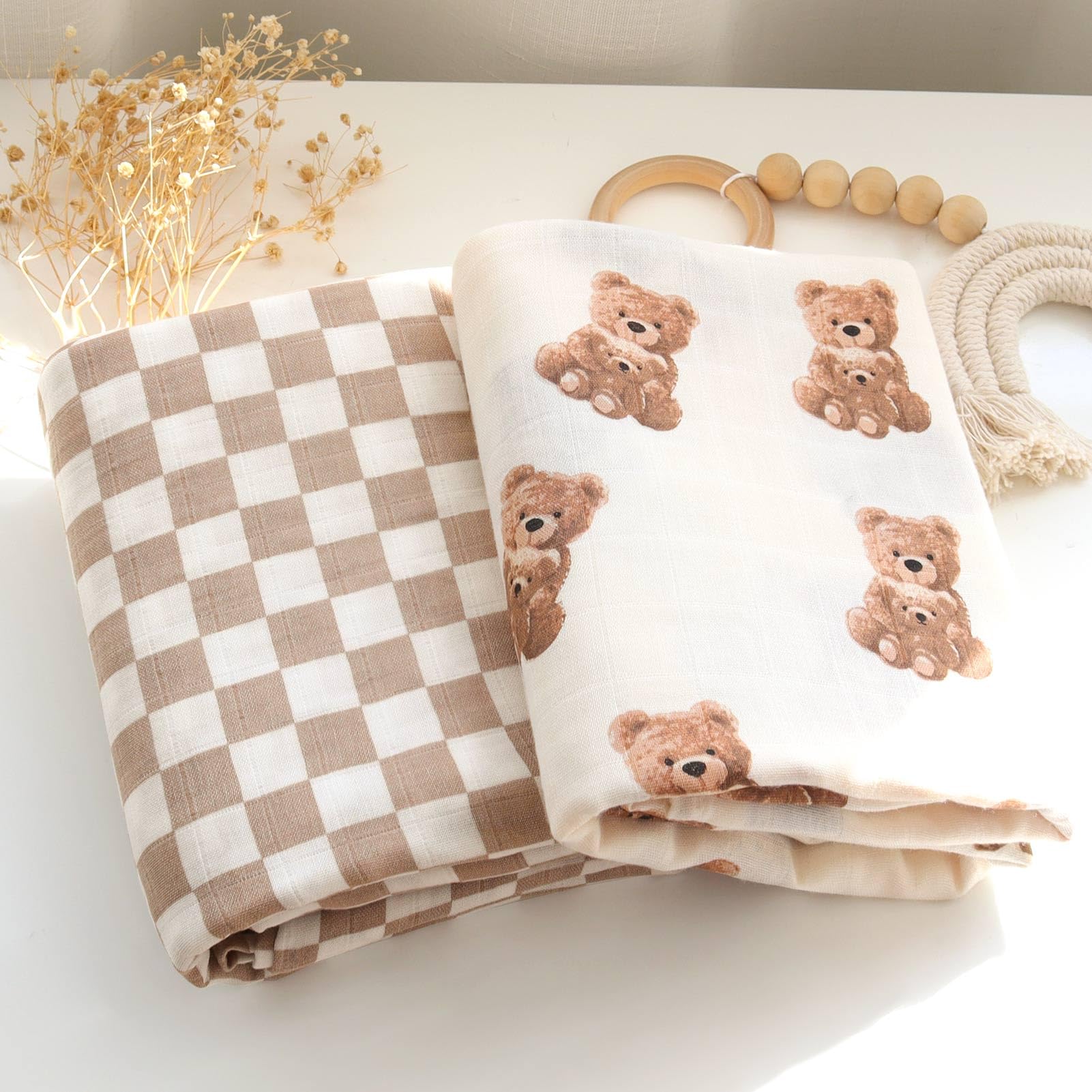 LifeTree Muslin Swaddle Blankets - Tots Treasure Trove