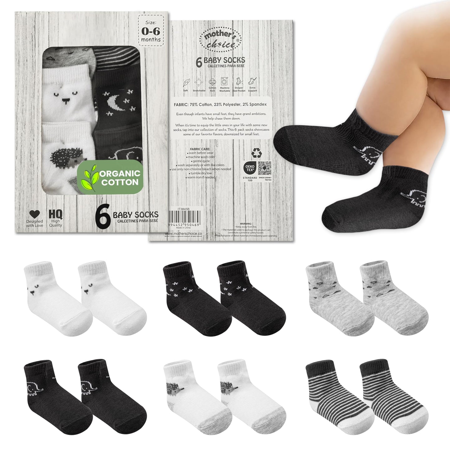 Organic Cotton Baby Socks