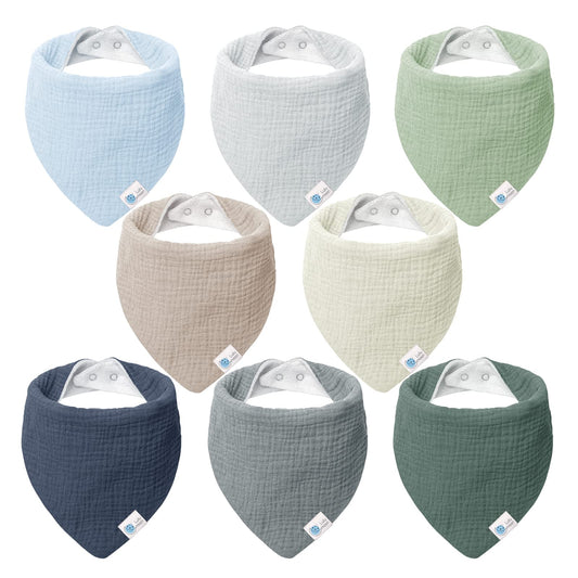 Lulumoon Muslin Baby Bibs 100% Cotton - Tots Treasure Trove
